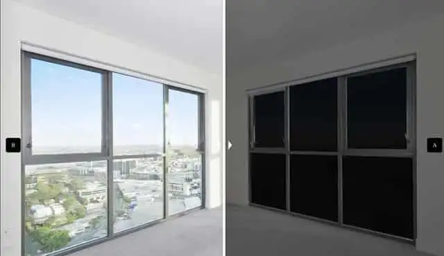 before and after back-out window tint photo of windows