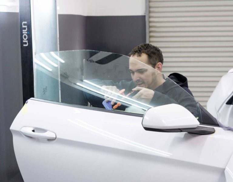 Removing car window tint in Edmonds